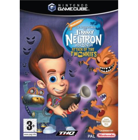 Jimmy Neutron Boy Genius: Attack of the Twonkies - Nintendo Gamecube - PAL/EUR/SWD (SE/DK Manual) - Complete (CIB)