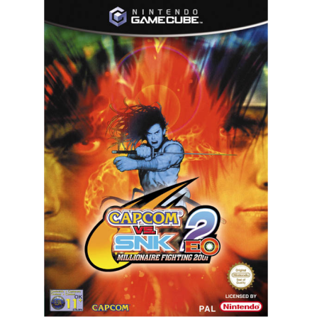 Capcom VS SNK 2 EO - Nintendo Gamecube - PAL/EUR/SWD (SE/DK Manual) - Complete (CIB)
