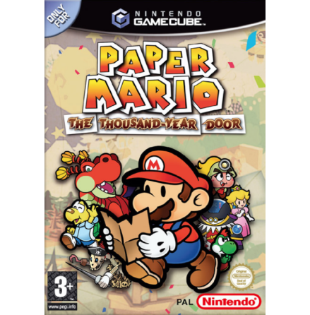 Paper Mario: The Thousand-Year Door - Nintendo Gamecube - PAL/EUR/SWD (SE/DK Manual) - Complete (CIB)
